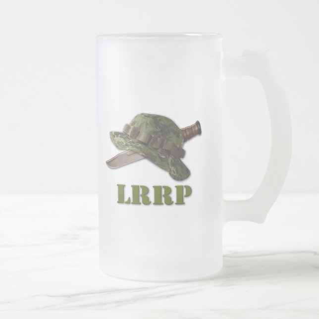 Taza De Cristal Esmerilado ejército marines fuerza aérea lrrp lrrps francotir (Derecha)