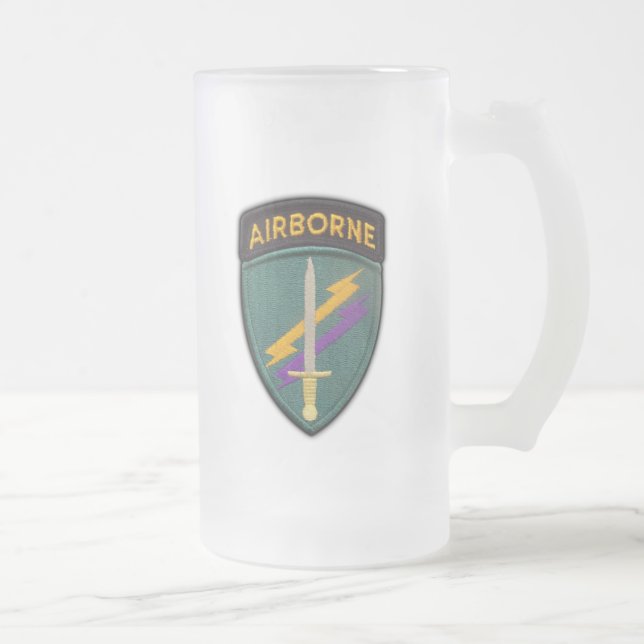 Taza De Cristal Esmerilado Ejército USACAPOC (A) comando de las operaciones (Derecha)