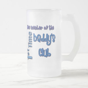 Taza De Cristal Esmerilado el 1r día de padres del papá del tiempo heló la