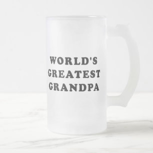 Taza De Cristal Esmerilado El abuelo más grande del mundo