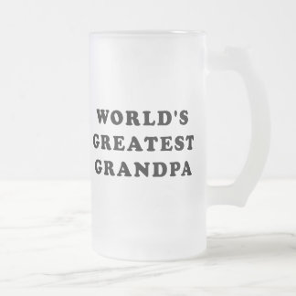 Taza De Cristal Esmerilado El abuelo más grande del mundo