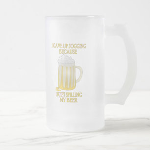 Taza De Cristal Esmerilado El activar de la cerveza
