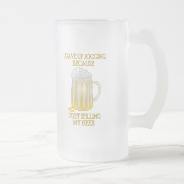 Taza De Cristal Esmerilado El activar de la cerveza (Derecha)