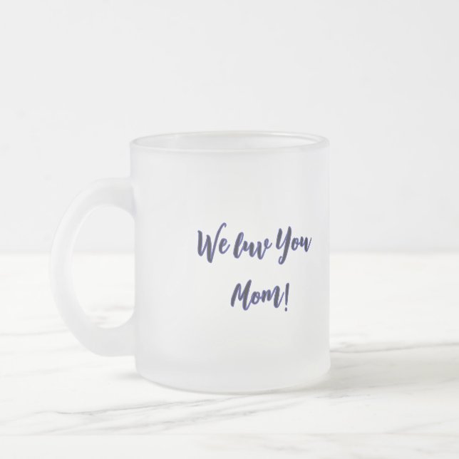 Taza De Cristal Esmerilado El amor de una madre (Izquierda)