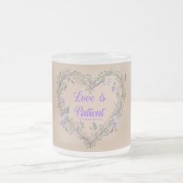 Taza De Cristal Esmerilado El amor es....