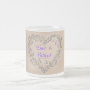 Taza De Cristal Esmerilado El amor es....