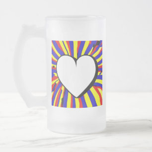 Taza De Cristal Esmerilado El amor es amor Cerveza de vidrio escarcha