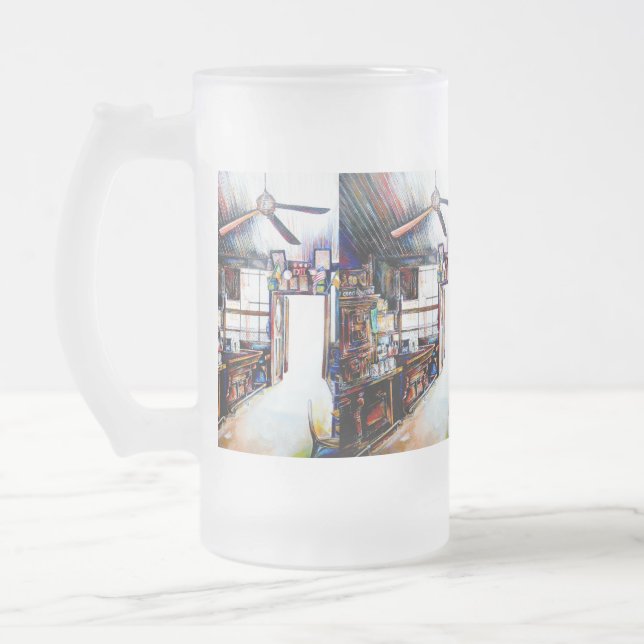 Taza De Cristal Esmerilado El amor no es una pared, es un puente (Izquierda)