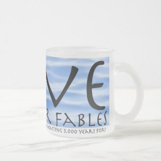 Taza De Cristal Esmerilado El AMOR Y la OTRA agua de las FÁBULAS