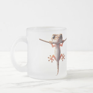 Taza De Cristal Esmerilado El área de juegos de Gecko
