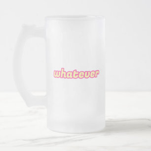 Taza De Cristal Esmerilado El arte 'Lo que sea'