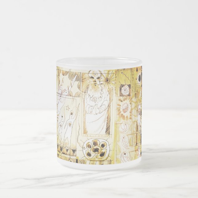 Taza De Cristal Esmerilado el arteology bosqueja 1995 (Centro)