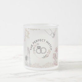 Taza De Cristal Esmerilado El BODA de coincidencias perfecto