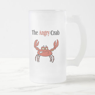 Taza De Cristal Esmerilado El cangrejo enojado