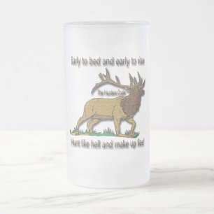 Taza De Cristal Esmerilado El código de los cazadores