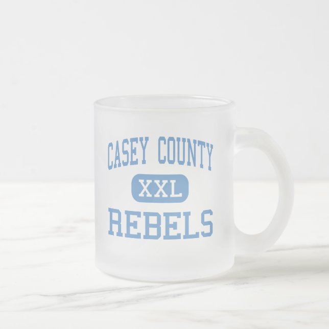 Taza De Cristal Esmerilado El condado de Casey - rebeldes - alto - libertad (Derecha)
