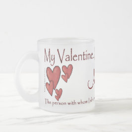 Taza De Cristal Esmerilado El día de San Valentín Mug (3) - Personalízalo