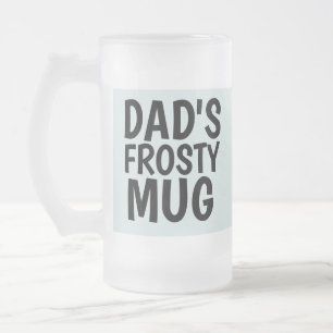TAZA DE CRISTAL ESMERILADO EL DÍA DEL PADRE FROTISTA DE DAD FUNDÓ LA VIDRIO