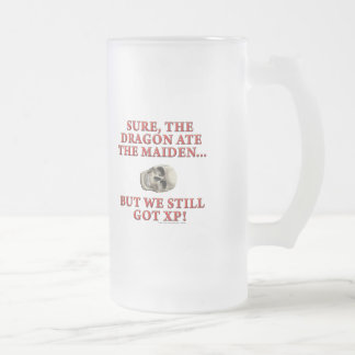 Taza De Cristal Esmerilado El dragón comió a la doncella