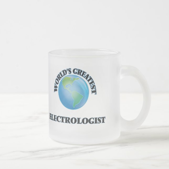 Taza De Cristal Esmerilado El Electrologist más grande del mundo (Derecha)