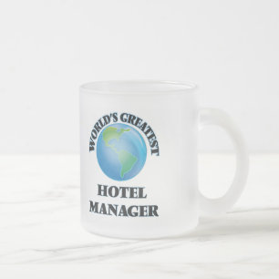 Taza De Cristal Esmerilado El encargado del hotel más grande del mundo