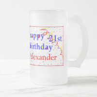 El feliz cumpleaños 21ro personaliza