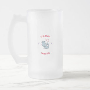 Taza De Cristal Esmerilado El foco es mi valentina