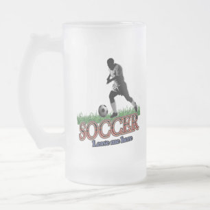Taza De Cristal Esmerilado El fútbol me deja aquí