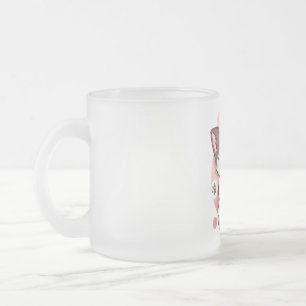 Taza De Cristal Esmerilado El gato Boba Tea Bubble Tea Anime Kawaii Neko para