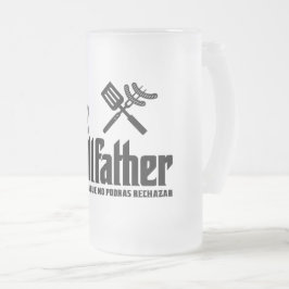 Taza De Cristal Esmerilado El Grillfather