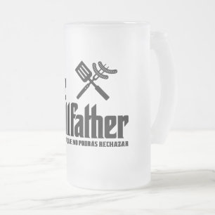Taza De Cristal Esmerilado El Grillfather