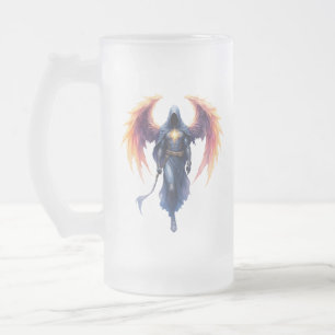 Taza De Cristal Esmerilado El Guardián Místico de la Esperanza