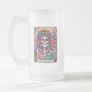 Taza De Cristal Esmerilado El gusano de los libros