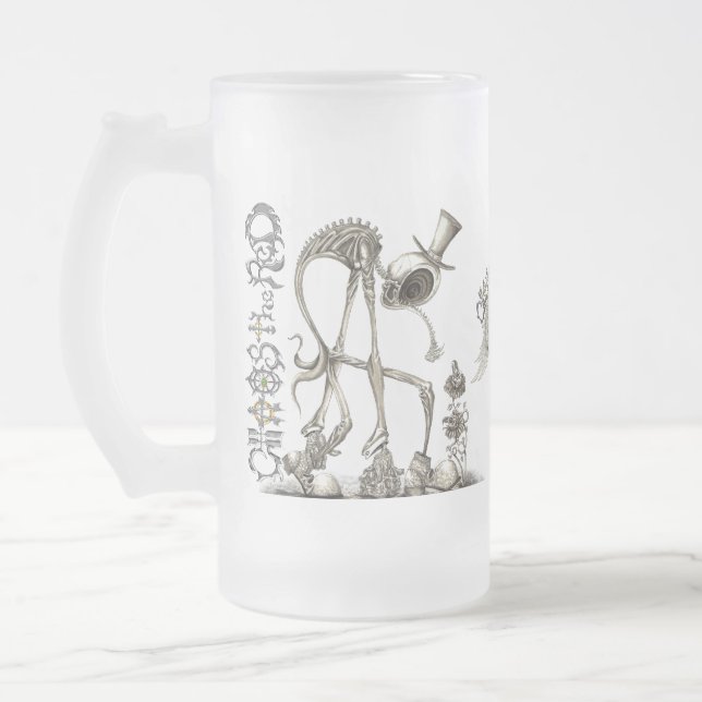 Taza De Cristal Esmerilado El humo BG del paseo (Izquierda)