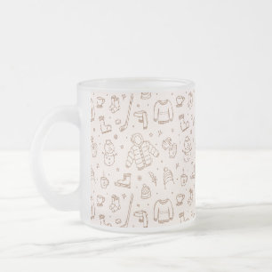 Taza De Cristal Esmerilado El invierno al aire libre