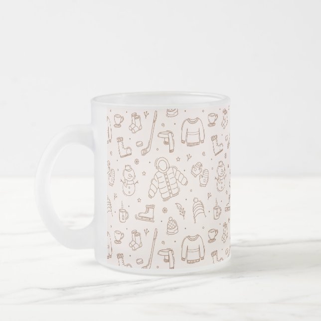 Taza De Cristal Esmerilado El invierno al aire libre (Izquierda)
