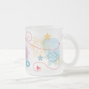 Taza De Cristal Esmerilado El invierno es la estación del serpentín de nieve