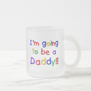 Taza De Cristal Esmerilado El ir a ser colores Papá-Primarios
