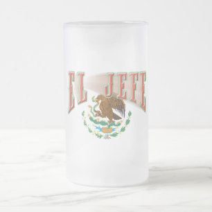 Taza De Cristal Esmerilado EL Jefe