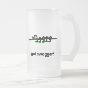 Taza De Cristal Esmerilado El lagarto se ha vuelto fanático