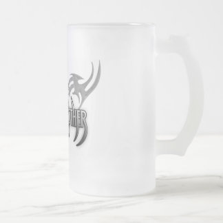 Taza De Cristal Esmerilado El LOGOTIPO TRIBAL heló 16 onzas. Vidrio de