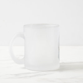 Taza De Cristal Esmerilado El maltés de la elegancia fluffy de la belleza