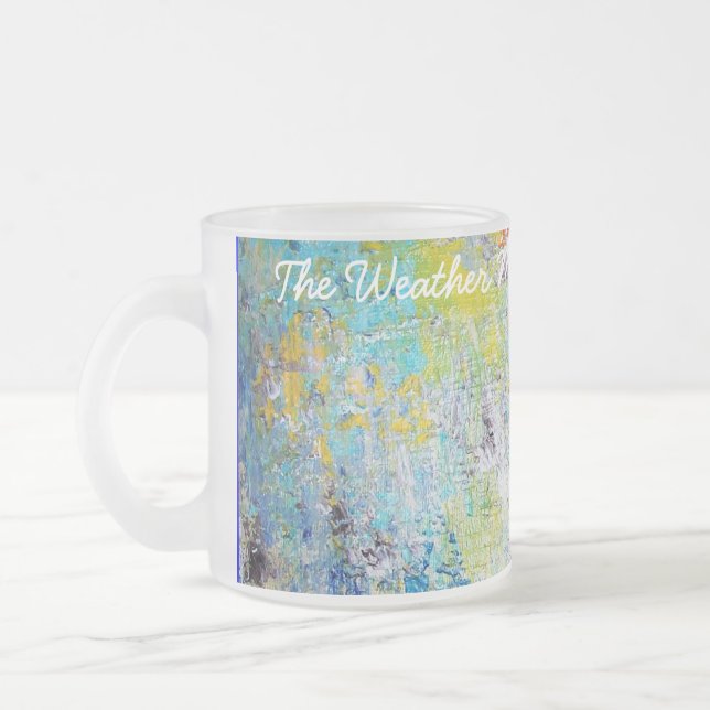 Taza De Cristal Esmerilado El mapa de tiempo (Izquierda)