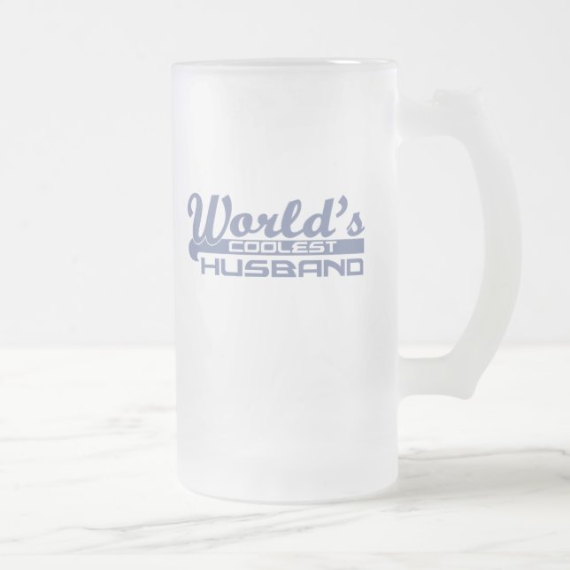 Taza De Cristal Esmerilado El marido más frío del mundo (Derecha)