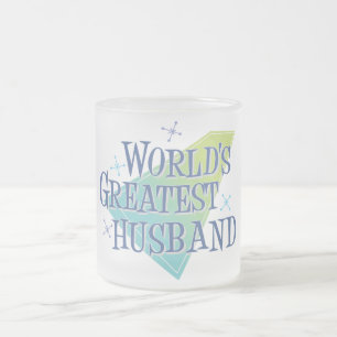 Taza De Cristal Esmerilado El marido más grande del mundo