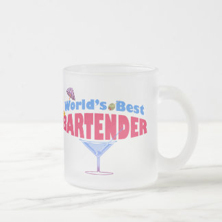 Taza De Cristal Esmerilado El mejor camarero del mundo