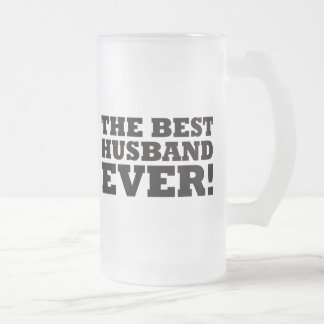 Taza De Cristal Esmerilado El mejor marido nunca