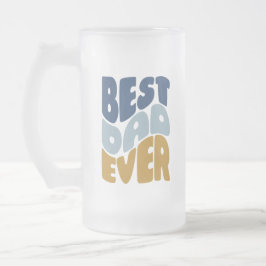 Taza De Cristal Esmerilado El mejor padre de la historia