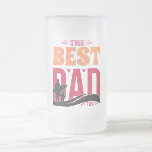 Taza De Cristal Esmerilado El Mejor Papá del Mundo