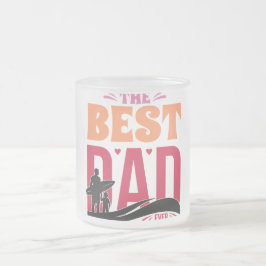 Taza De Cristal Esmerilado El Mejor Papá del Mundo